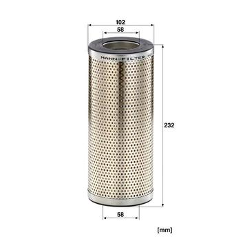 Filtru ulei hidraulic - MANN-FILTER [HD 1057]