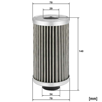 Filtru hidraulic - MANN-FILTER [HD 7031 x]
