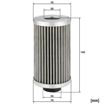 Filtru hidraulic - MANN-FILTER [HD 7032 x]
