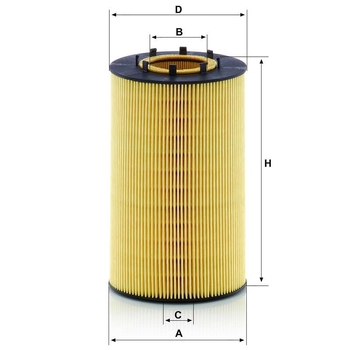 Filtru ulei motor - MANN-FILTER [HU 12 122 x]