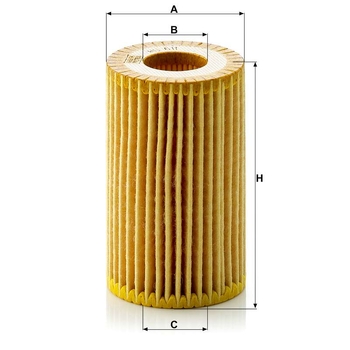 Filtru ulei - MANN-FILTER [HU 611 x]