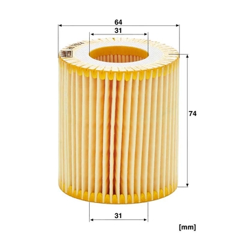 Filtru ulei - MANN-FILTER [HU 711/4 x]