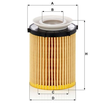 Filtru ulei - MANN-FILTER [HU 711/6 z]