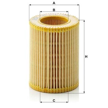 Filtru ulei - MANN-FILTER [HU 714 x]
