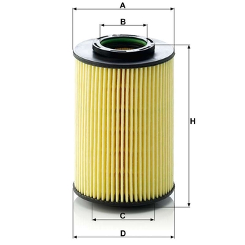 Filtru ulei - MANN-FILTER [HU 822/5 x]