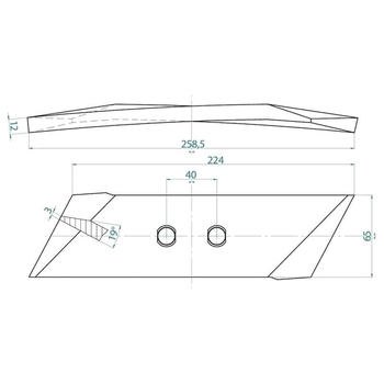 Varf brazdar reversibil dreapta potrivit pentru kverneland - KRAMP [KK053090N]