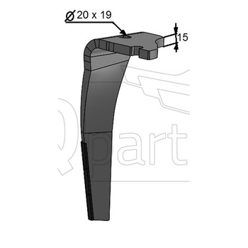 Cutit grapa rotativa stg diamant ptr Arterra - iQ parts [KZ400006D]