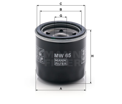 Filtru ulei - MANN-FILTER [MW 65]
