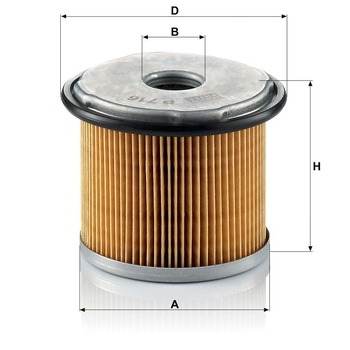 Filtru combustibil - MANN-FILTER [P 716]
