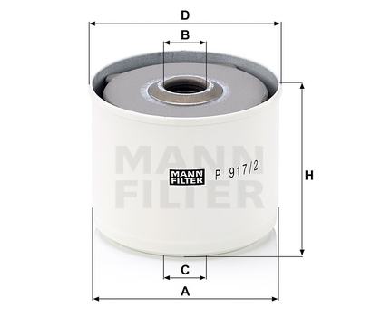 Filtru combustibil - MANN-FILTER [P 917/2 x]