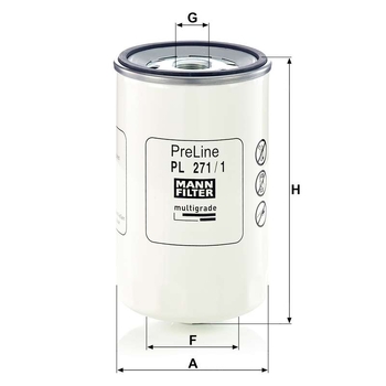 Filtru combustibil - MANN-FILTER [PL 271/1]
