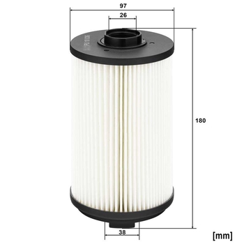 Filtru combustibil - MANN-FILTER [PU 10 036 x]