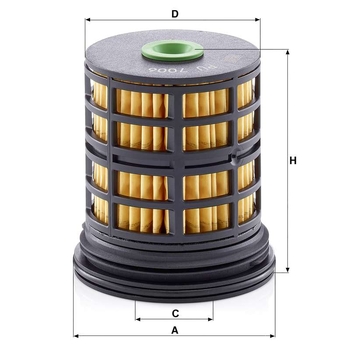Filtru combustibil - MANN-FILTER [PU 7006]
