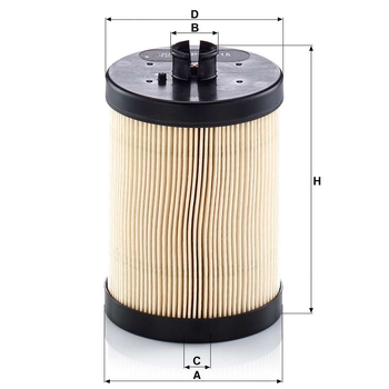 Filtru combustibil - MANN-FILTER [PU 9015 z]