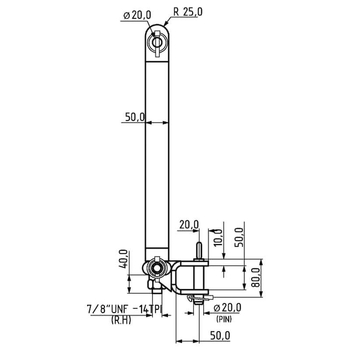 Bara remorcare in 3 puncte categoria 1 - KRAMP [TL150881]