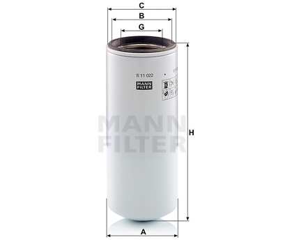 Filtru ulei - MANN-FILTER [W 11 022]