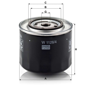 Filtru ulei - MANN-FILTER [W 1126]