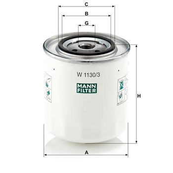 Filtru ulei - MANN-FILTER [W 1130/3]