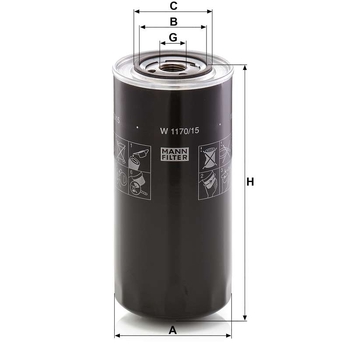 Filtru - MANN-FILTER [W 1170/15]