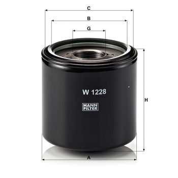 Filtru ulei - MANN-FILTER [W 1228]