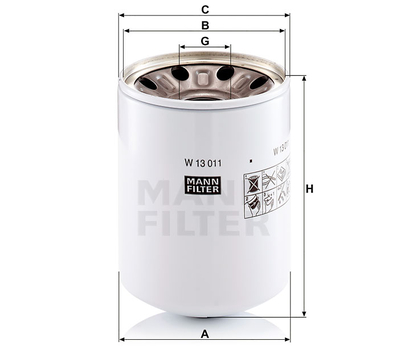 Filtru ulei - MANN-FILTER [W 13 011 x]