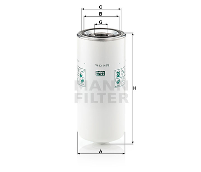 Filtru ulei motor - MANN-FILTER [W 13 145/3]