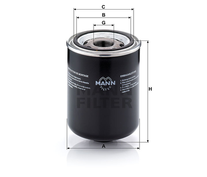 Filtru hidraulic - MANN-FILTER [W 1374/5]