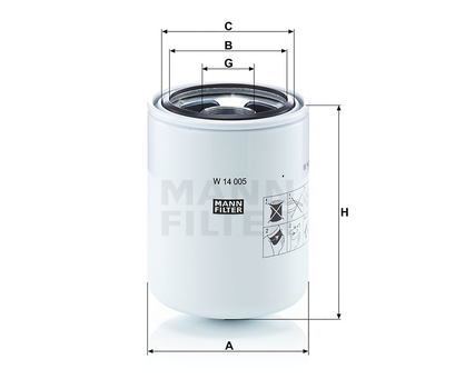 Filtru hidraulic - MANN-FILTER [W 14 005]