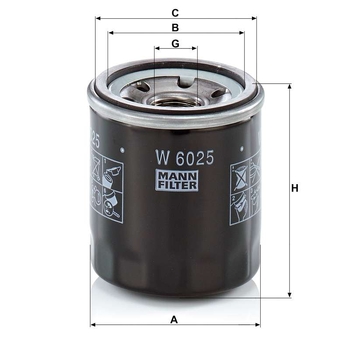 Filtru ulei - MANN-FILTER [W 6025]