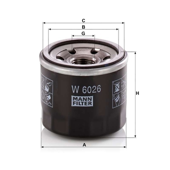 Filtru ulei - MANN-FILTER [W 6026]