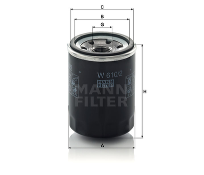 Filtru ulei - MANN-FILTER [W 610/2]