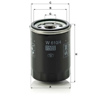 Filtru ulei - MANN-FILTER [W 610/4]
