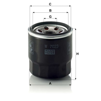 Filtru ulei - MANN-FILTER [W 7023]