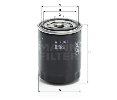 Filtru ulei motor - MANN-FILTER [W 7041]