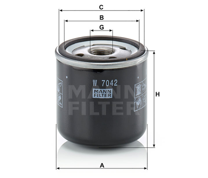 Filtru ulei - MANN-FILTER [W 7042]