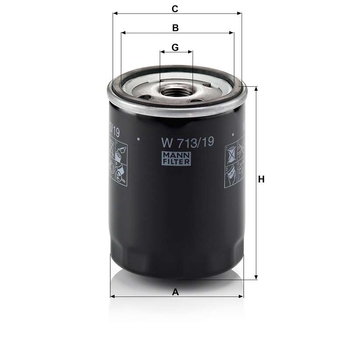 Filtru ulei - MANN-FILTER [W 713/19]