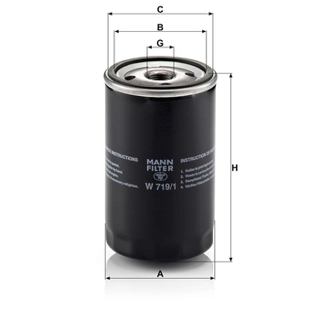 Filtru - MANN-FILTER [W 719/1]