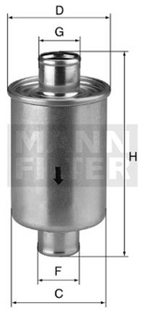 Filtru hidraulic - MANN-FILTER [W 79/2]