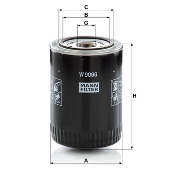 Filtru ulei - MANN-FILTER [W 9066]