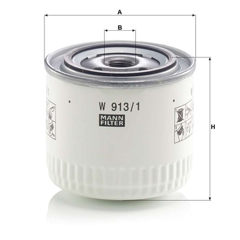 Filtru ulei - MANN-FILTER [W 913/1]