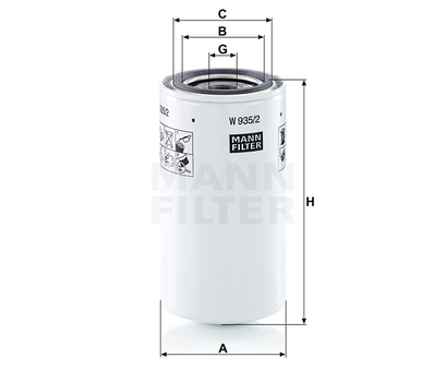 Filtru hidraulic - MANN-FILTER [W 935/2]