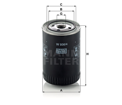 Filtru ulei - MANN-FILTER [W 936/4]