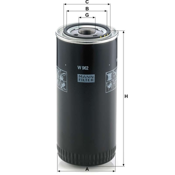 Filtru ulei - MANN-FILTER [W 962]