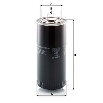 Filtru hidraulic - MANN-FILTER [W 962/15]
