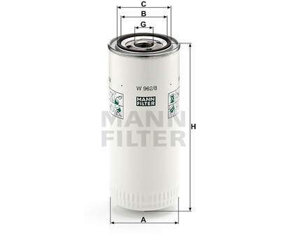 Filtru ulei - MANN-FILTER [W 962/8]