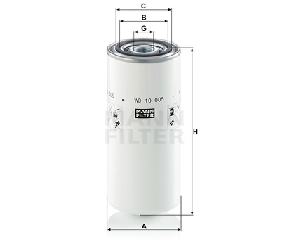 Filtru hidraulic - MANN-FILTER [WD 10 005]