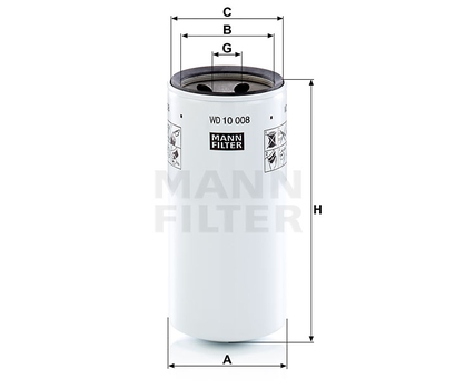 Filtru hidraulic - MANN-FILTER [WD 10 008]