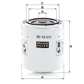 Filtru ulei hidraulic - MANN-FILTER [WD 10 012]