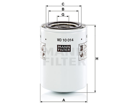 Filtru hidraulic - MANN-FILTER [WD 10 014]