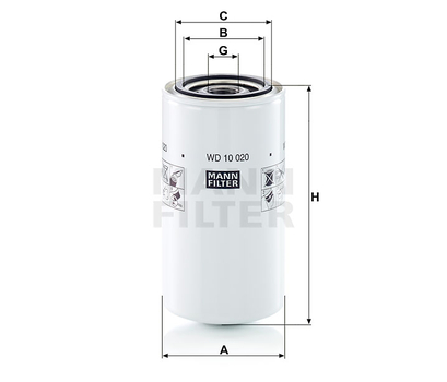 Filtru hidraulic - MANN-FILTER [WD 10 020]